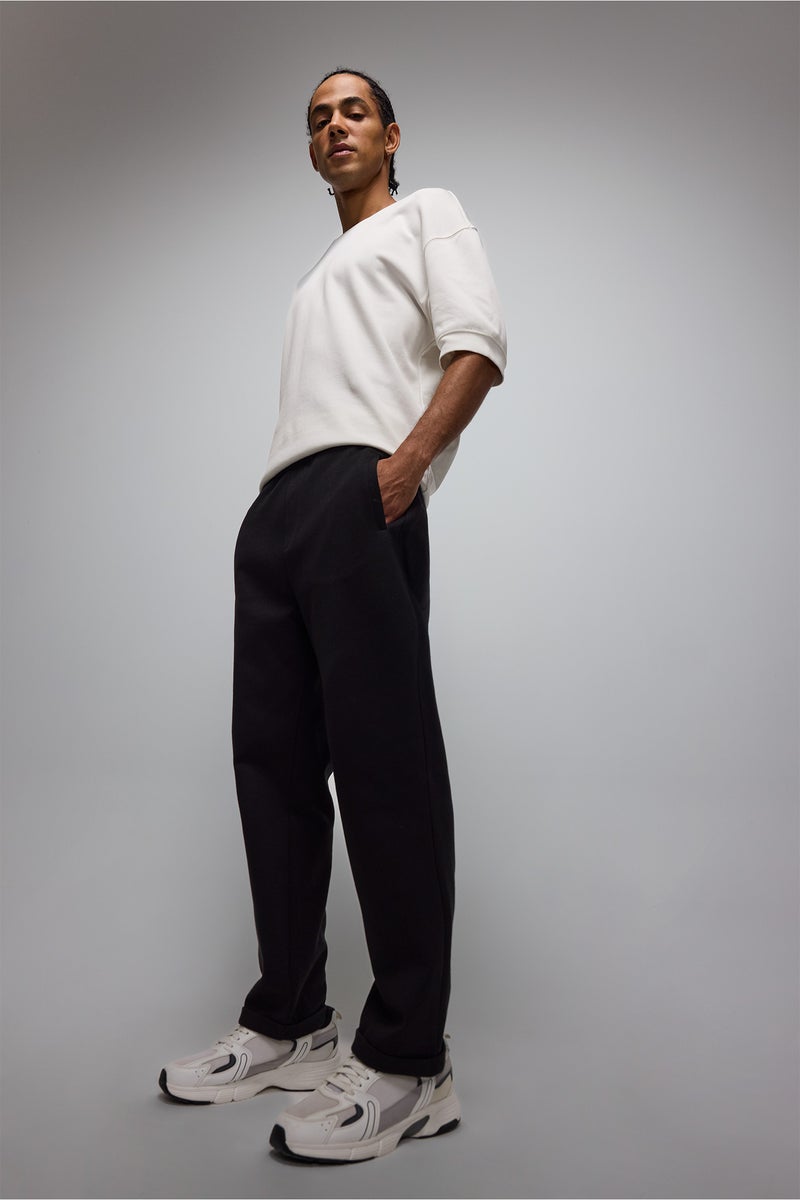 DeFacto Black Man Standard Fit Jogger Sweatpants Casual - Image 2